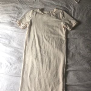 Cream fitted dress